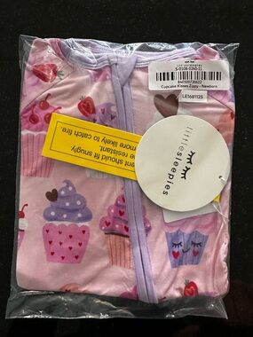 Little Sleepies Cupcake Kisses Zippy - Newborn